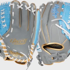 Liberty Advanced Color Series 12.5 in Fastpitch Glove Gray/Columbia Blue