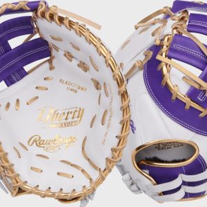 Liberty Advanced Color Series 13 in 1st Base Mitt White/Purple