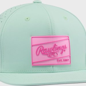 Rawlings Mint Performance Flat Bill Snapback Hat